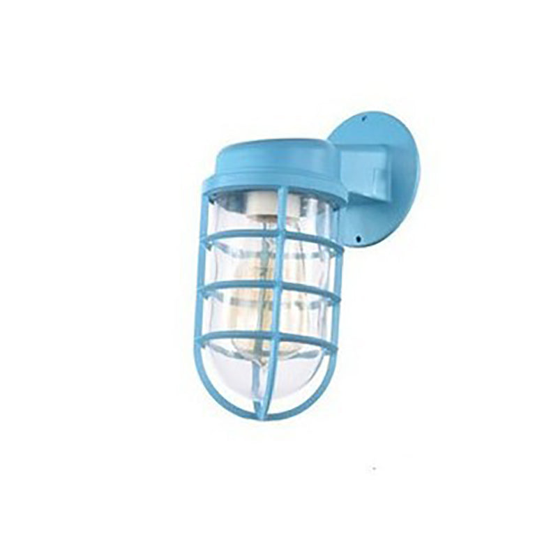 CageBright Aluminium Wandlampe mit Rundkäfig | Wasserdicht | Industrielles Design für Eingangsbereich & Außenbereich