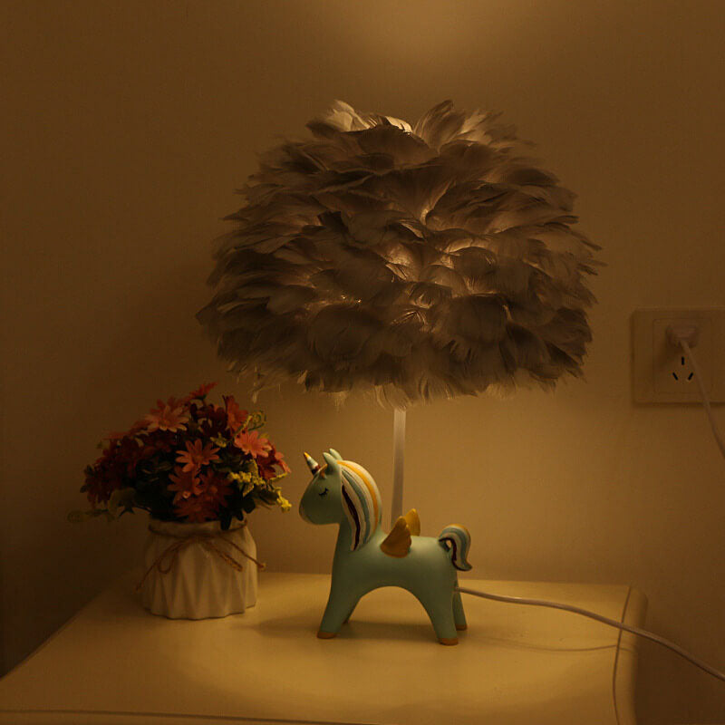 DreamaFeather Kinder Tischlampe | Kreatives Design | Einhorn & Tiermotive | Nachtlicht & Dekoration
