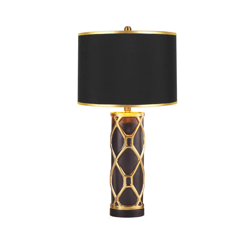 Ceravelle Luxe LED Tischlampe | Nordisches Design | Keramikfuß & Stoffschirm | Dimmbar & Modern