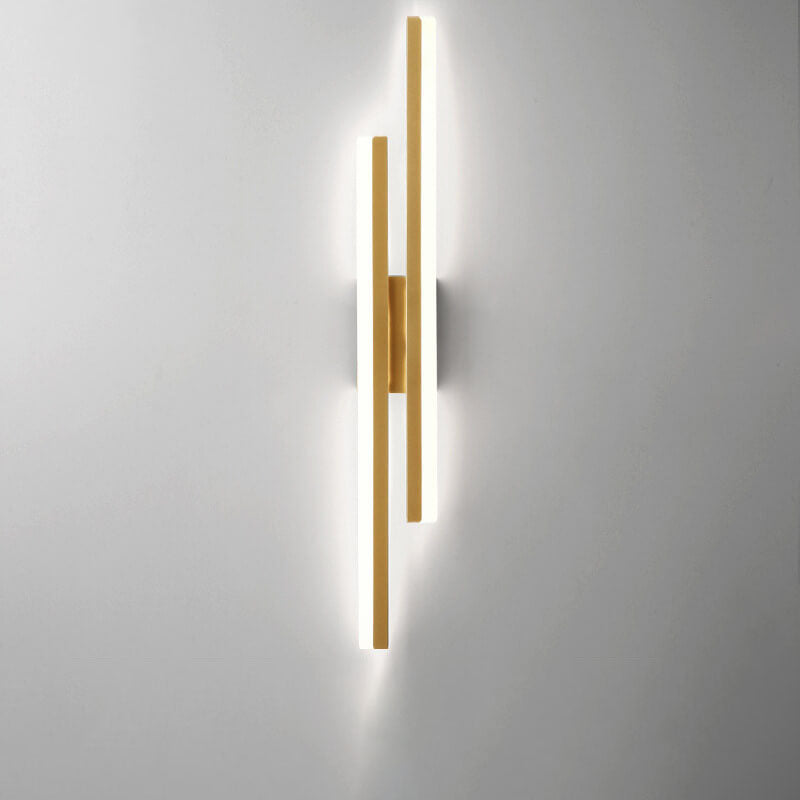 LuxLine Moderne LED Wandlampe | Minimalistisches Design | Eisen & Acryl | Dimmbares Licht