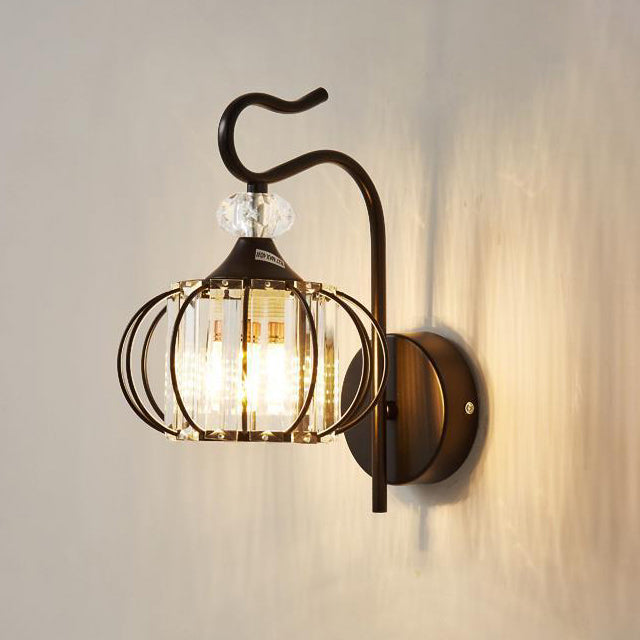 RadiantVell Wandlampe im modernen Minimalismus | Ovaler Kristall-Zylinder | 1 Licht | Elegantes Design für Schlafzimmer & Wohnzimmer