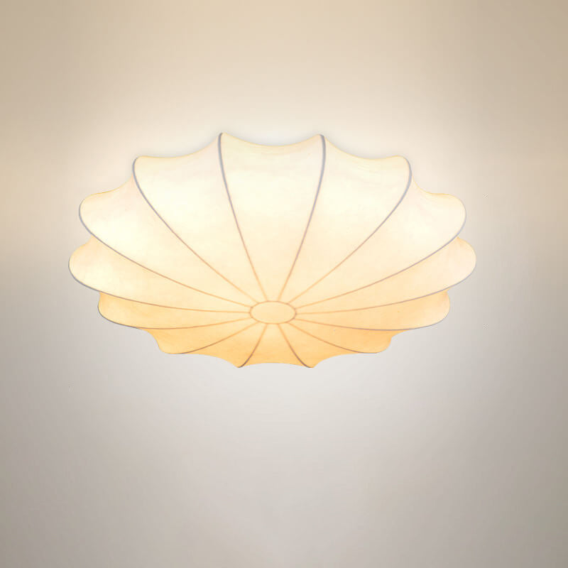 LumoNova Minimalistische Runde Deckenleuchte | Faux-Seide Design | 1/3/5 Licht | Skandinavischer Stil