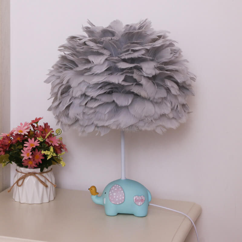 DreamaFeather Kinder Tischlampe | Kreatives Design | Einhorn & Tiermotive | Nachtlicht & Dekoration