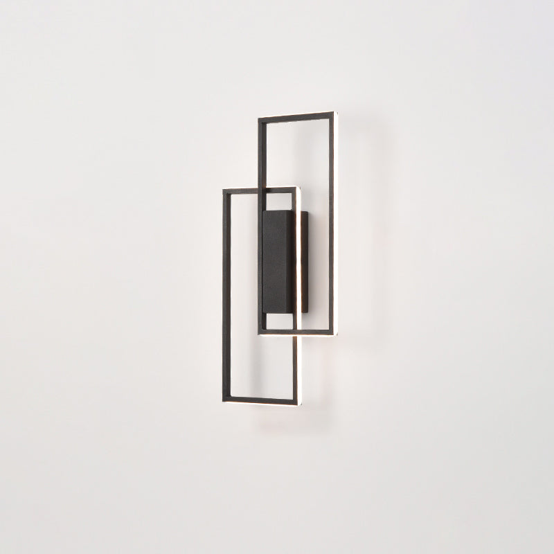 Lineva LED Wandleuchte | Minimalistisches Rechteckdesign | Silikon & Eisen | Wohnraumbeleuchtung