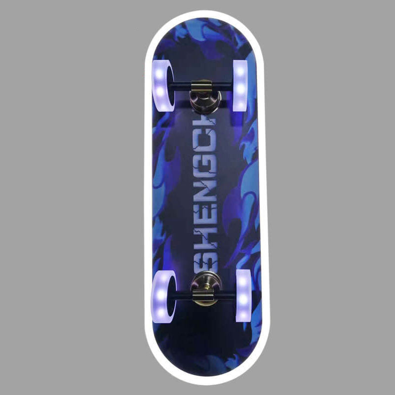 SkateBright LED Deckenleuchte | Cartoon Skateboard Design | Kinderzimmer Beleuchtung | Dimmbar | Acryl