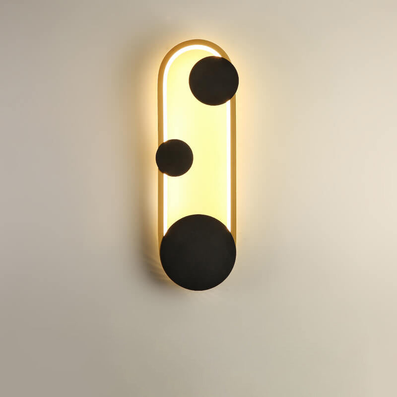 Arctuvo LED Wandleuchte | Modernes Oval- & Ringdesign | Minimalistische Wandlampe | Dimmbar