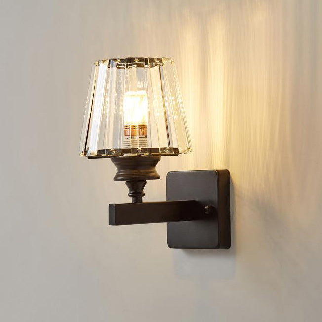 RadiantVell Wandlampe im modernen Minimalismus | Ovaler Kristall-Zylinder | 1 Licht | Elegantes Design für Schlafzimmer & Wohnzimmer