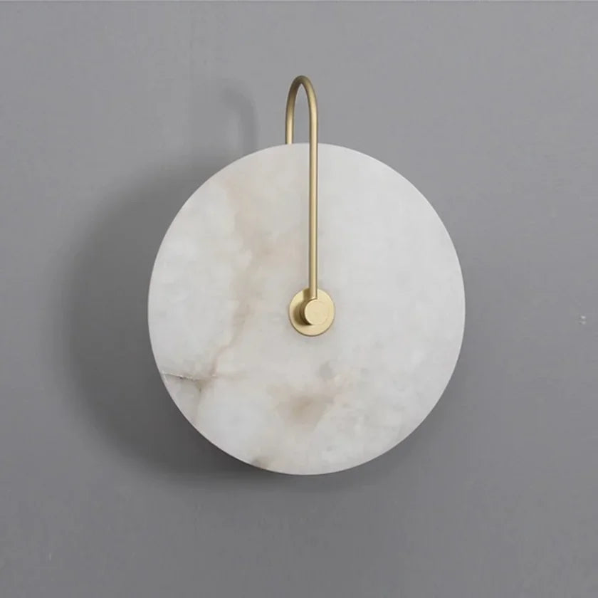 Marblite Disk Wandlampe | Edle Marmor-Wandleuchte | Modernes Design | Stimmungsvolles Licht