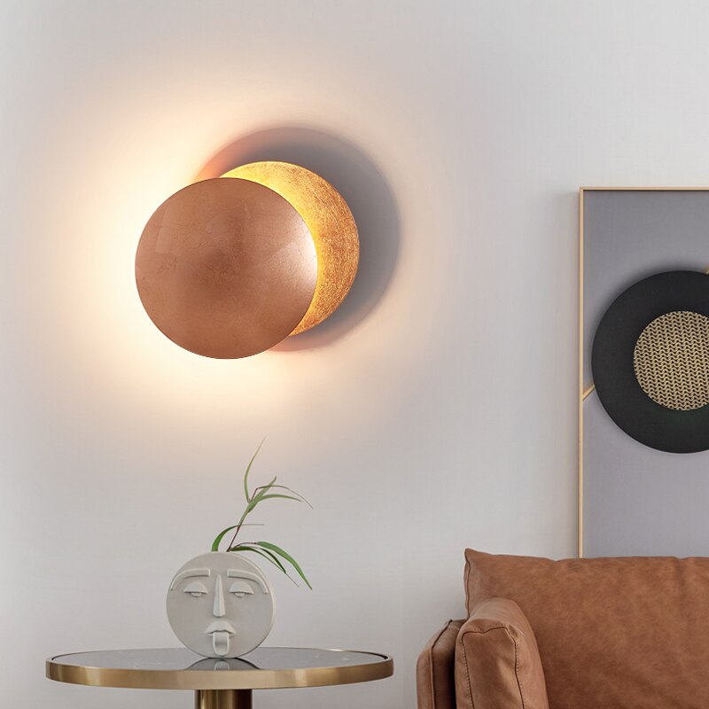 SolGlow Sonnenfinsternis LED-Wandleuchte | Modernes Stimmungslicht | Elegante Wandlampe für Wohnzimmer & Schlafzimmer