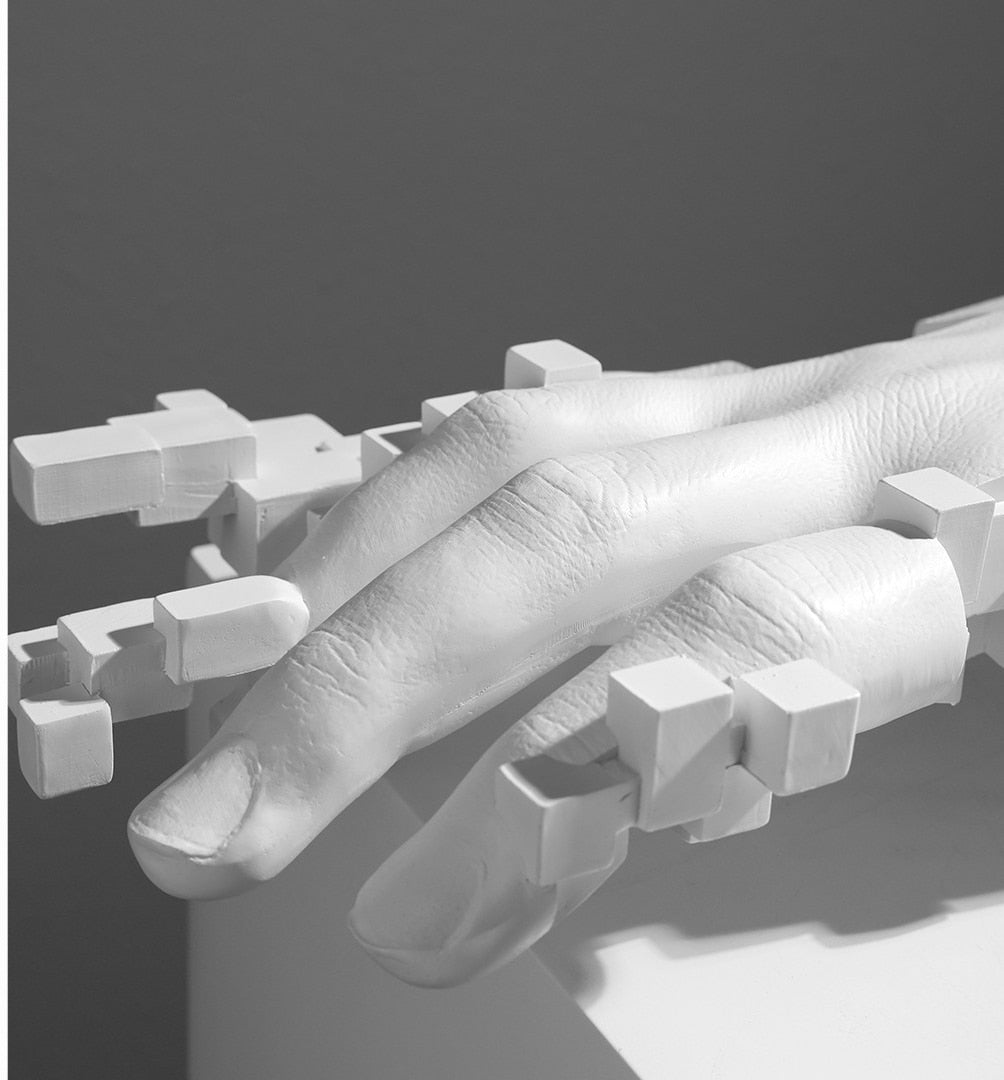 ArtForm Abstrakte Skulptur | Moderne Körperstatue aus Keramik | Minimalistische Deko für Wohnzimmer, Bücherregal & Tisch