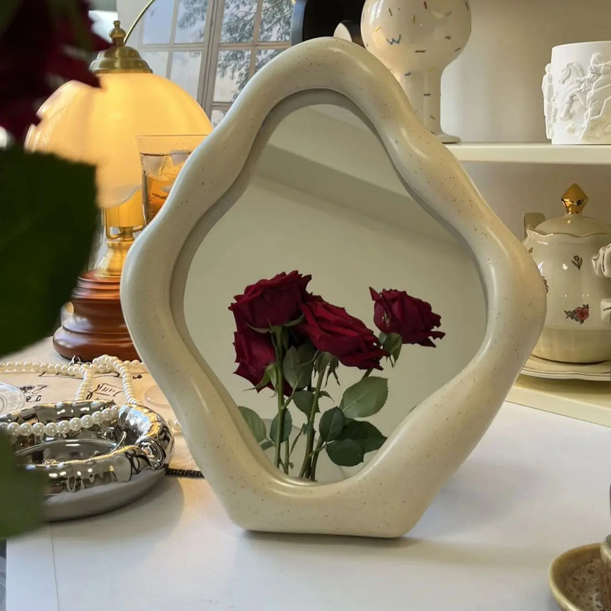 ZenForm Wabi-Sabi Wandspiegel | Minimalistisches Design | Dekor für Wohnzimmer und Schlafzimmer