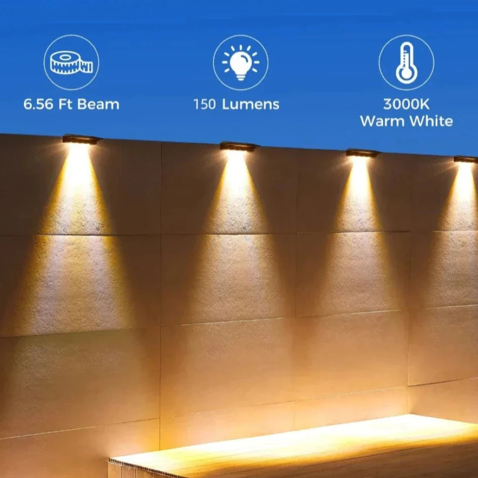 EcoRadiance Solar-Akzentleuchten 2er-Set | Außenbeleuchtung | Energieeffizient | Dekoratives Licht für Garten & Terrasse