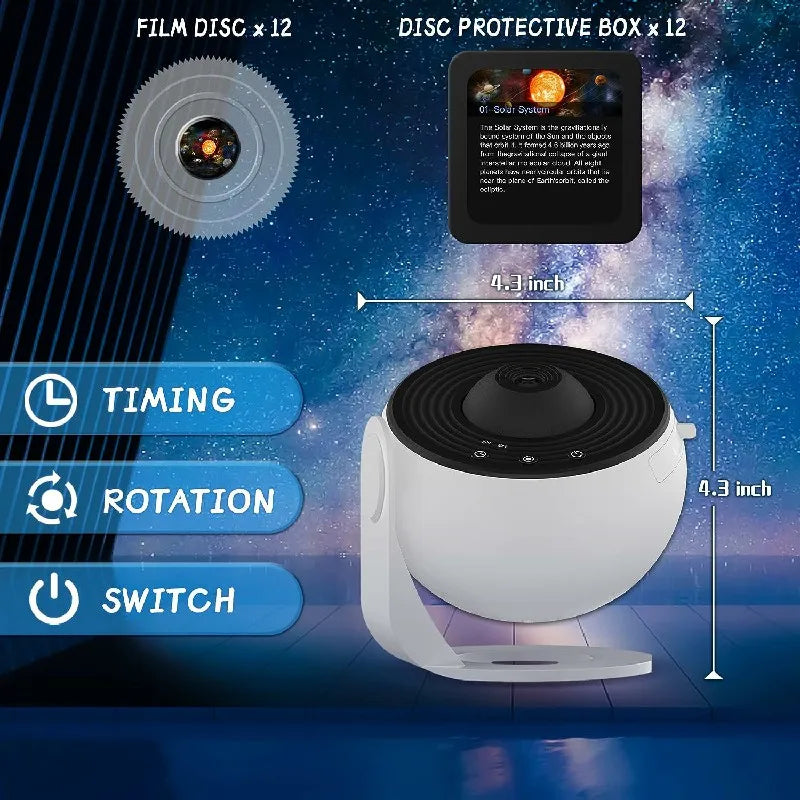 AstroSphere 360° LED Planetariumsprojektor | Entspannung | Stressabbau | Sternenhimmel für Zuhause
