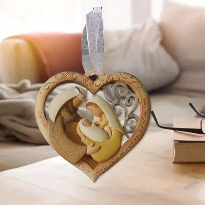 SerenityArt Heilige Familie Statue | Hochzeitsgeschenk | Dekorative Figur | Weihnachtsdekoration & Heimdeko