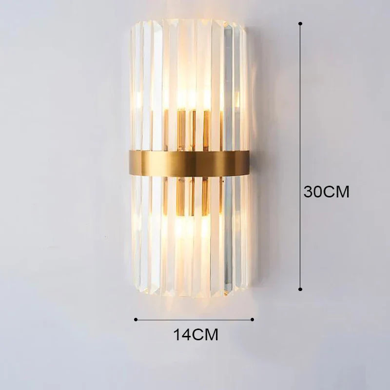 GoldenLuxe Elegante LED-Wandleuchte | Luxuriöses Design in Gold | Stilvolle Wandbeleuchtung