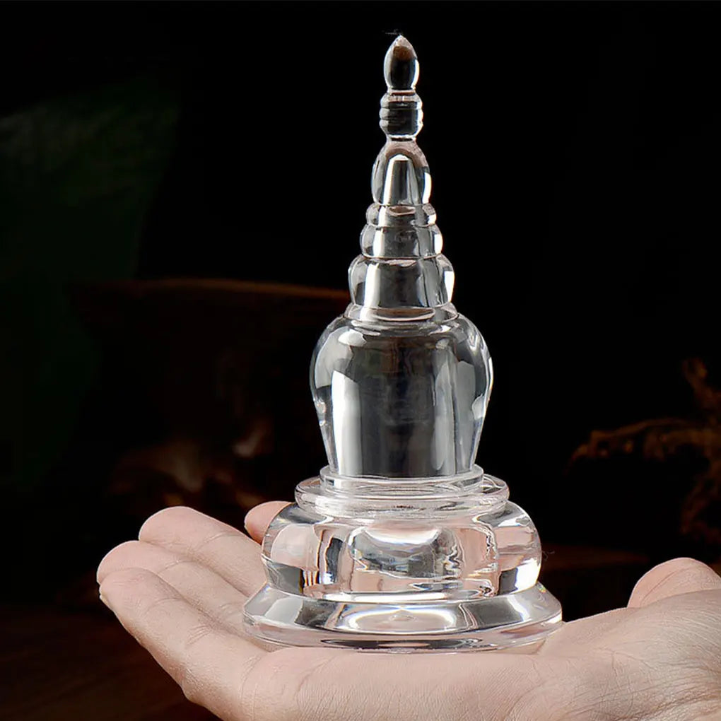 PagodaForm Messing Stupa Turm | Buddhistische Dekoration | Feng Shui Figur | Modell für Zuhause & Meditation