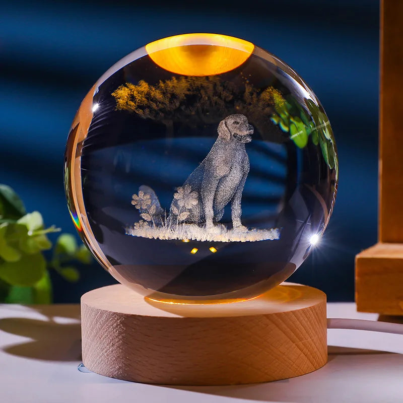 AstroLumea Zodiac Crystal Sphere | LED Nachtlicht | Deko & Feng Shui Inspiration