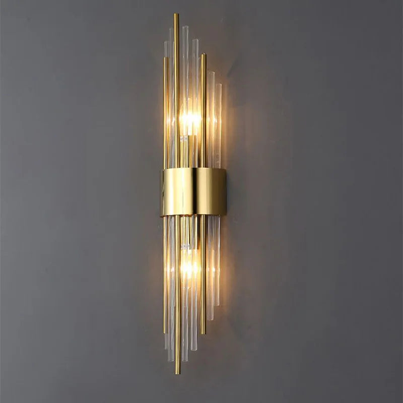 GoldenLuxe Elegante LED-Wandleuchte | Luxuriöses Design in Gold | Stilvolle Wandbeleuchtung