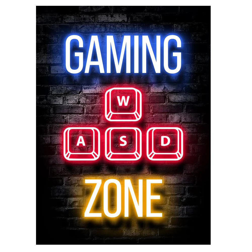 GameVibe Exquisite Gaming Art Poster Leinwanddruck | Hochwertige Wandkunst | Dekoration für Gamer & Spielzimmer