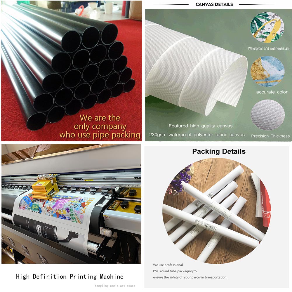 ArtSavanna Giraffen Leinwanddruck | Farbige Wandkunst ohne Rahmen | Tiergemälde für Wohnzimmer & Heimdekoration