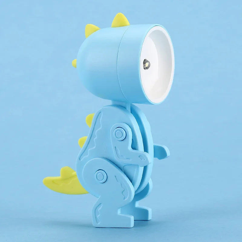 GlowBuddy Niedliche LED Nachtlampe | Mini Haustier Design | Hund, Reh & Dinosaurier | Klapp-Tischlampe für Kinderzimmer