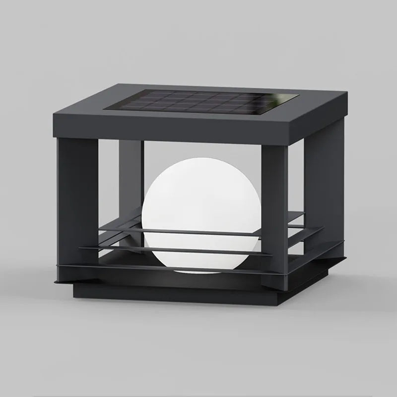 LunaPillar Solar-Pfeilerlampe | Moderne LED-Außenbeleuchtung | Wetterfest | Nachhaltige Gartendeko