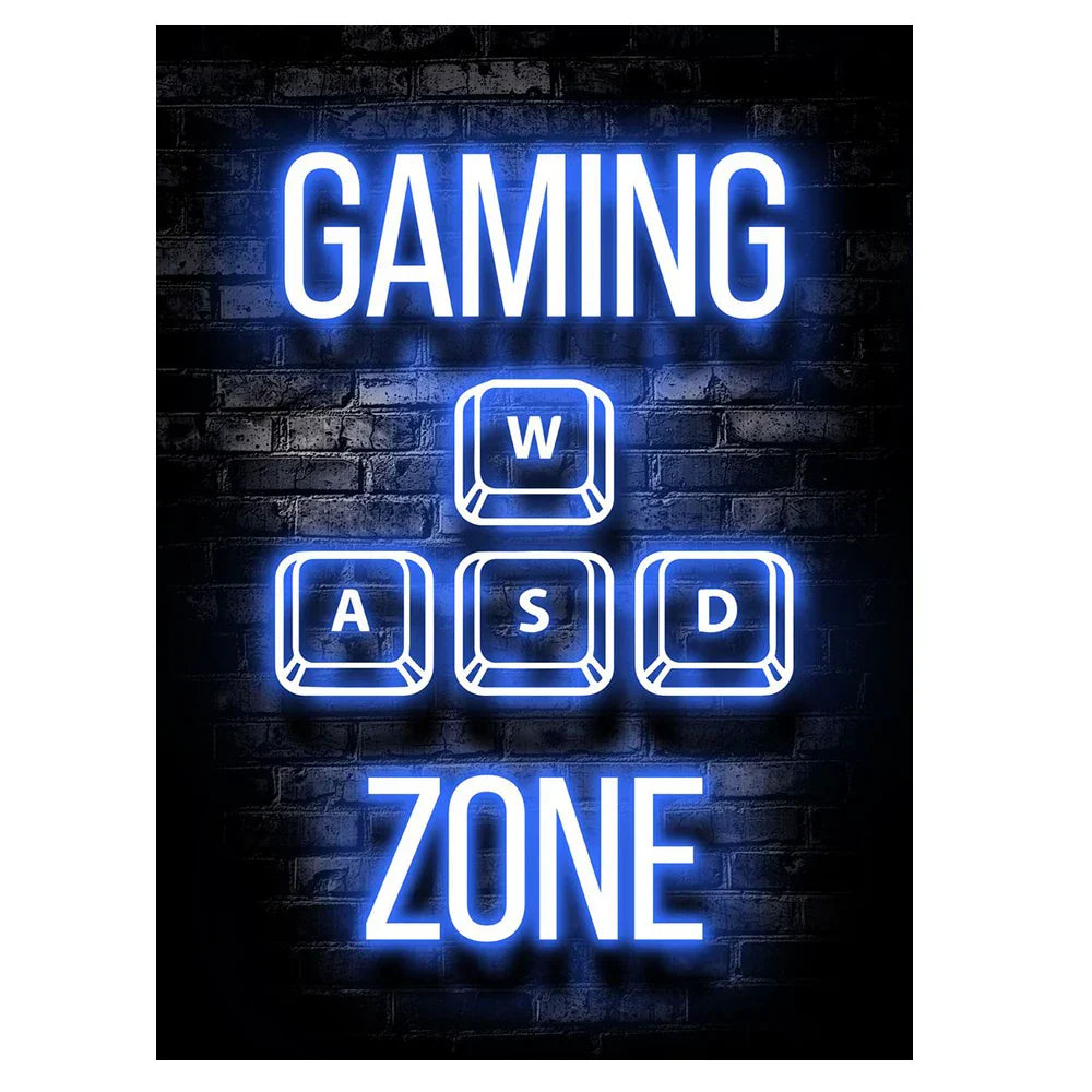 GameVibe Exquisite Gaming Art Poster Leinwanddruck | Hochwertige Wandkunst | Dekoration für Gamer & Spielzimmer