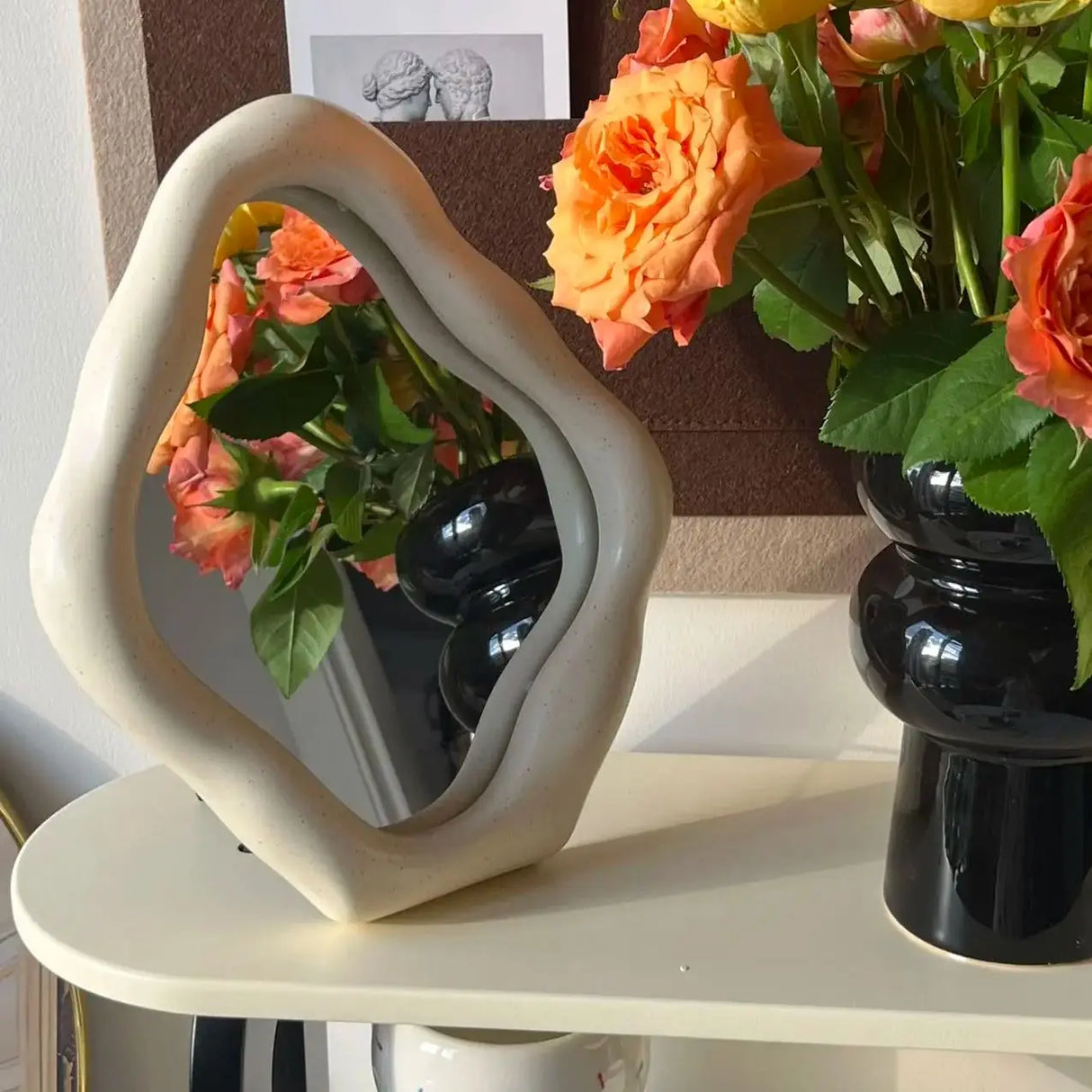 ZenForm Wabi-Sabi Wandspiegel | Minimalistisches Design | Dekor für Wohnzimmer und Schlafzimmer