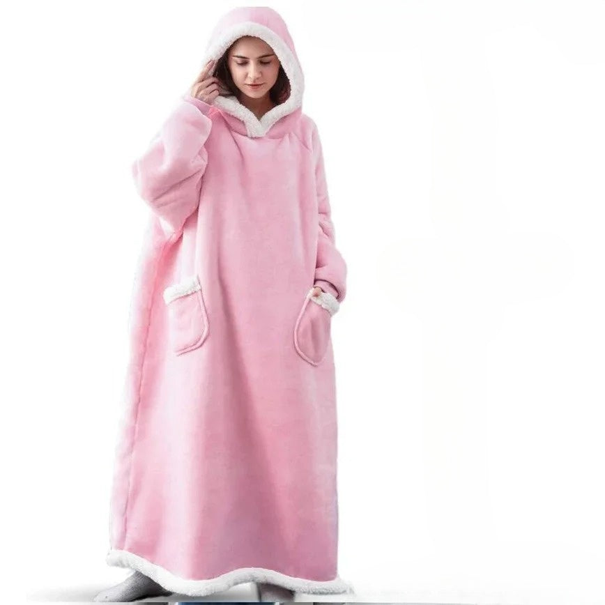 PlushWrap Riesiger Fleece-Pullover | Gemütlich & Warm | Perfekt für Zuhause & Outdoor | In vielen Farben erhältlich