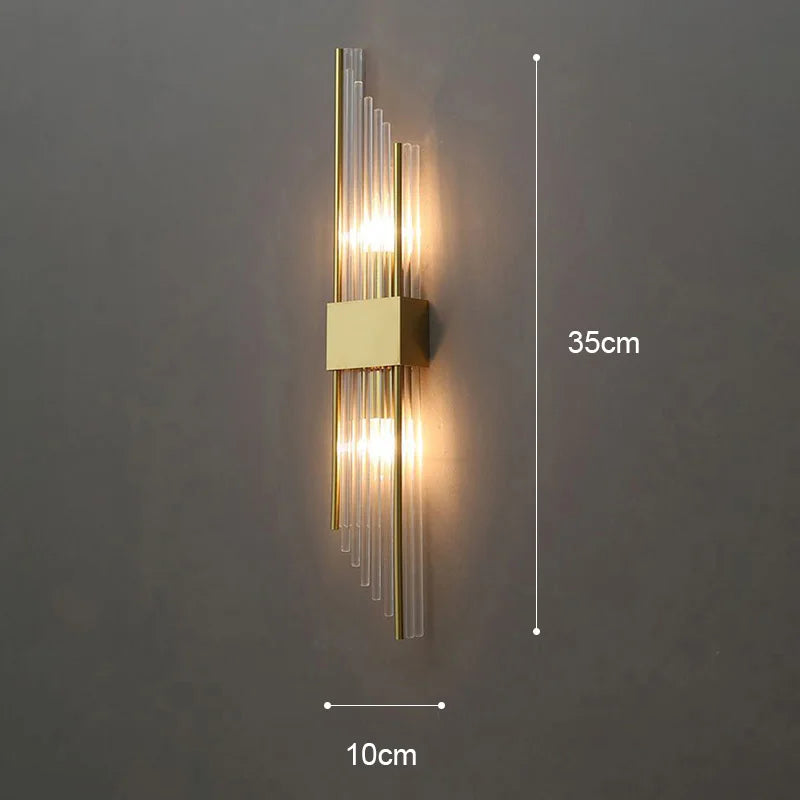 GoldenLuxe Elegante LED-Wandleuchte | Luxuriöses Design in Gold | Stilvolle Wandbeleuchtung