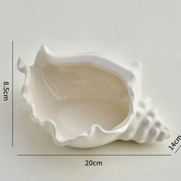 SeaBloom Conch Design Aufbewahrungsbox | Muschel-Inspiration | Deko und Funktion | Eleganter Stauraum