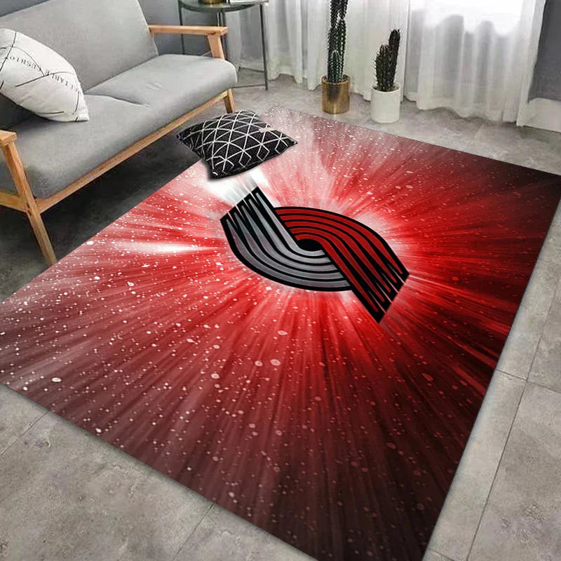 CourtComfort Rutschfester Küchenläufer | Waschbare Basketball-NBA Fußmatte | Teppich für Bad, Wohnzimmer & Flur