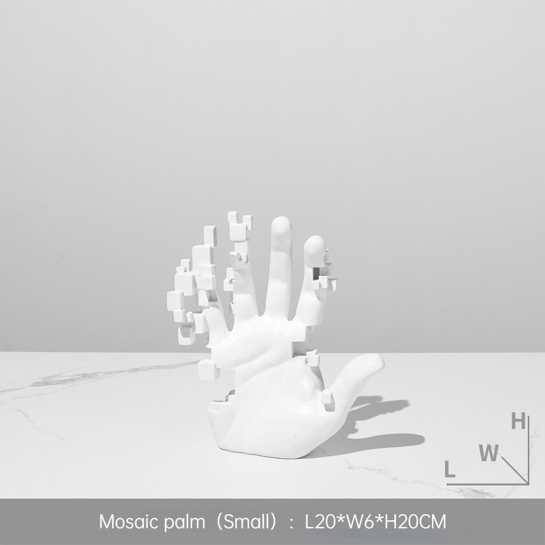 ArtForm Abstrakte Skulptur | Moderne Körperstatue aus Keramik | Minimalistische Deko für Wohnzimmer, Bücherregal & Tisch