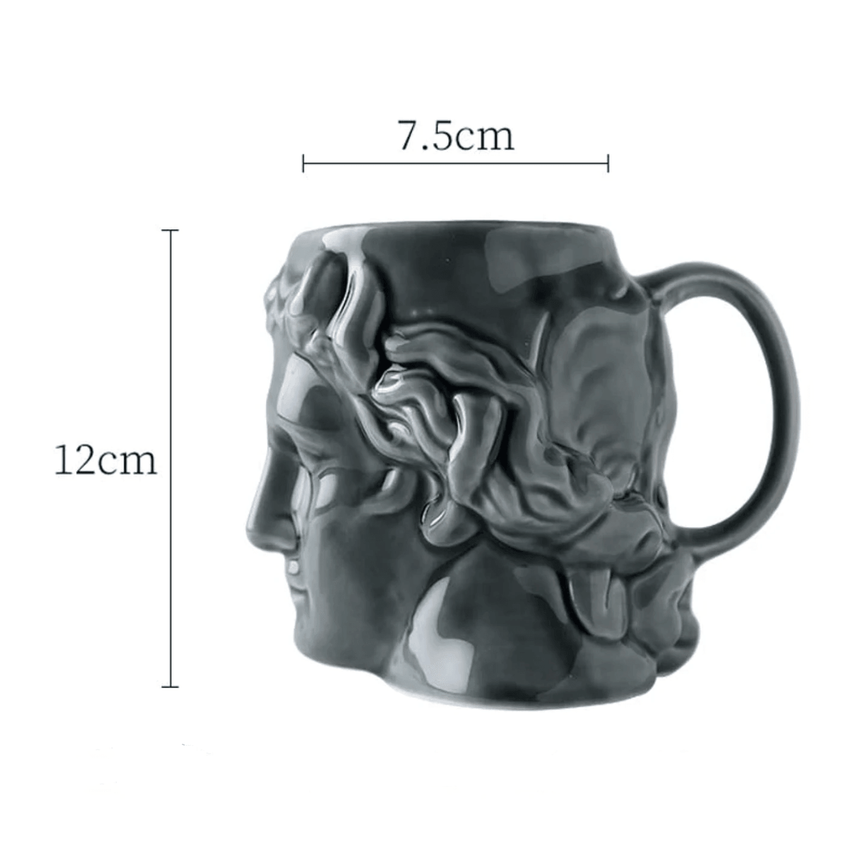 ArtMug David’s Skull Keramiktasse | Einzigartiges Design | Porzellan & Keramik | Dekoration und Funktion