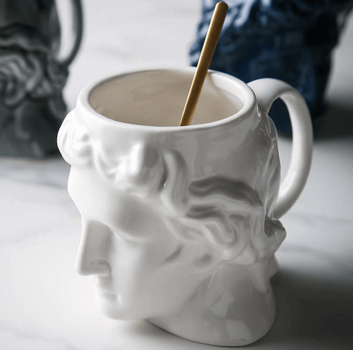 ArtMug David’s Skull Keramiktasse | Einzigartiges Design | Porzellan & Keramik | Dekoration und Funktion