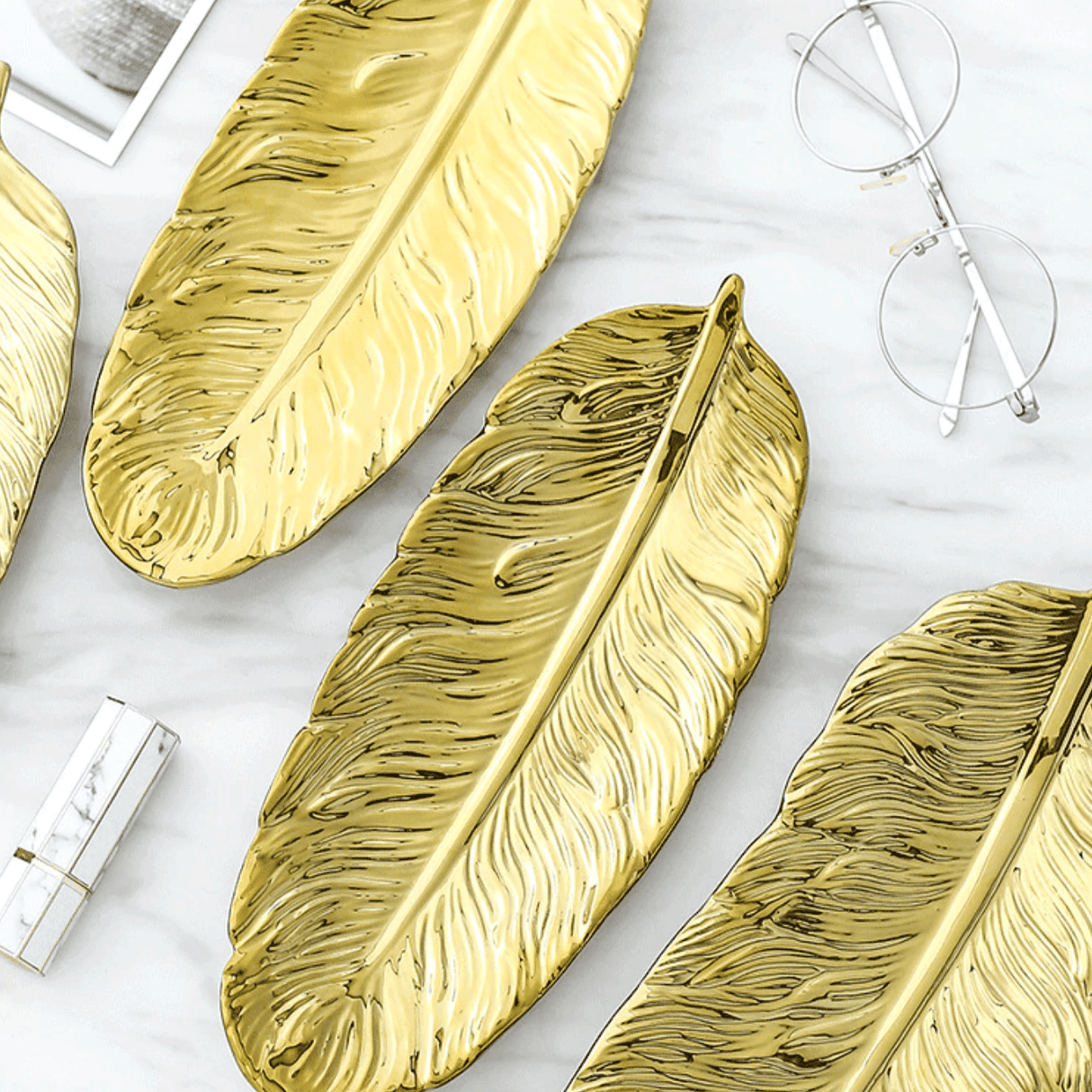 BananaPlatt Keramik-Bananenblatt-Platten | Dekorativ | Serviergeschirr