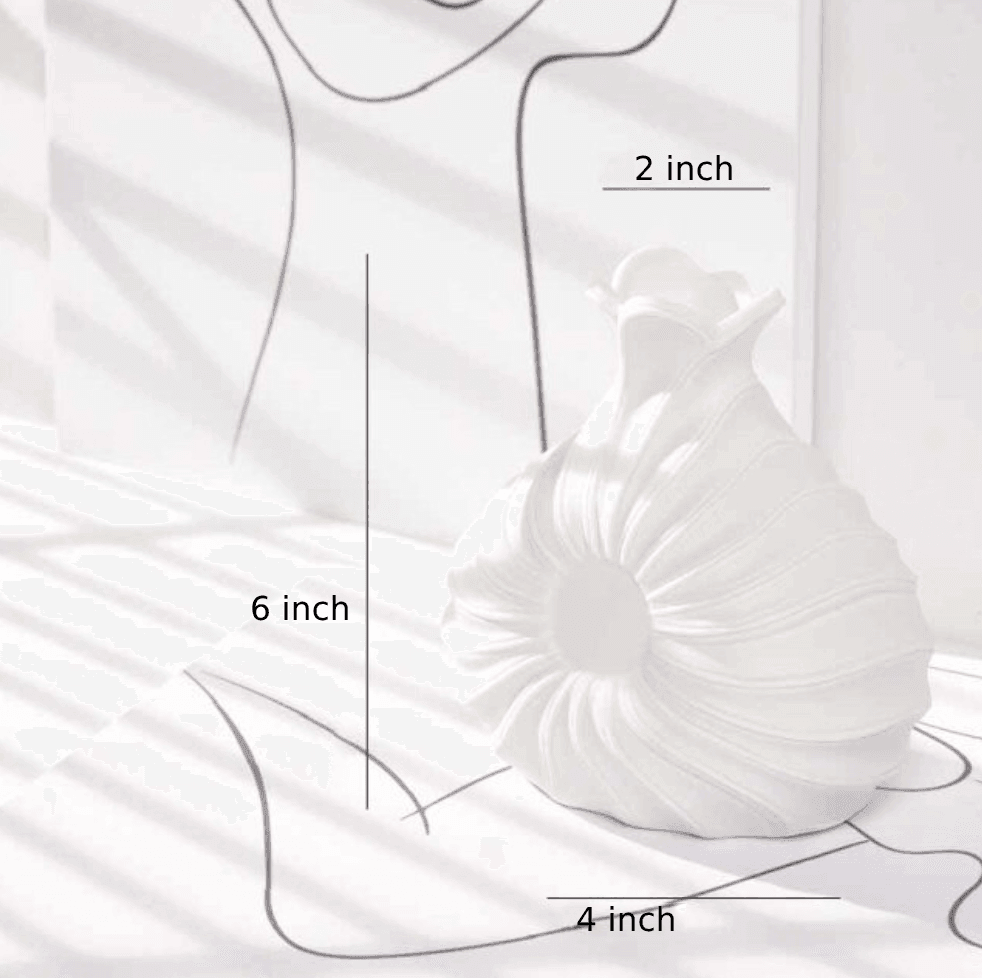 SwirlLine Keramik-Blumenvase mit Struktur | Elegantes Design | Verschiedene Größen für Blumen & Deko