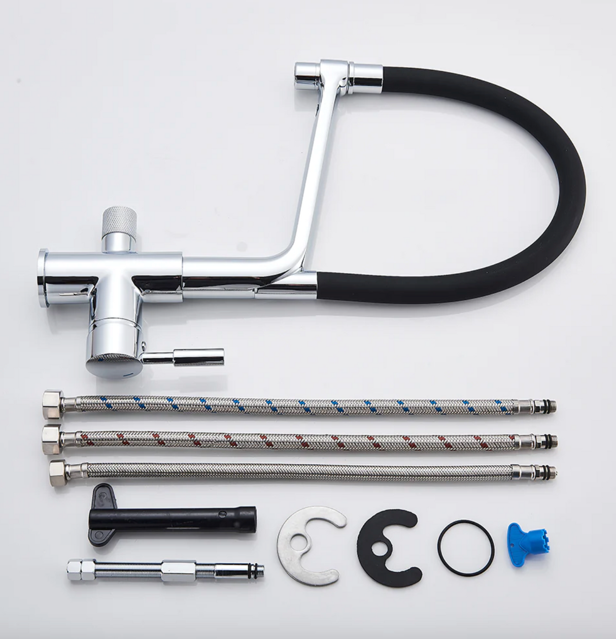 PureStream Doppelter Auslauf Trinkwasserhahn | Gefilterte Küchenarmaturen | Modernes Design