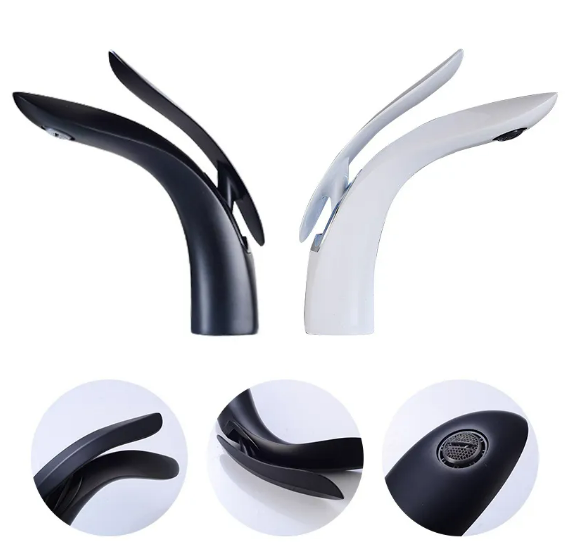 LuxFlow Moderne Badezimmerarmatur | Luxuriöses Design | Einfache Installation | Wasserfall-Effekt