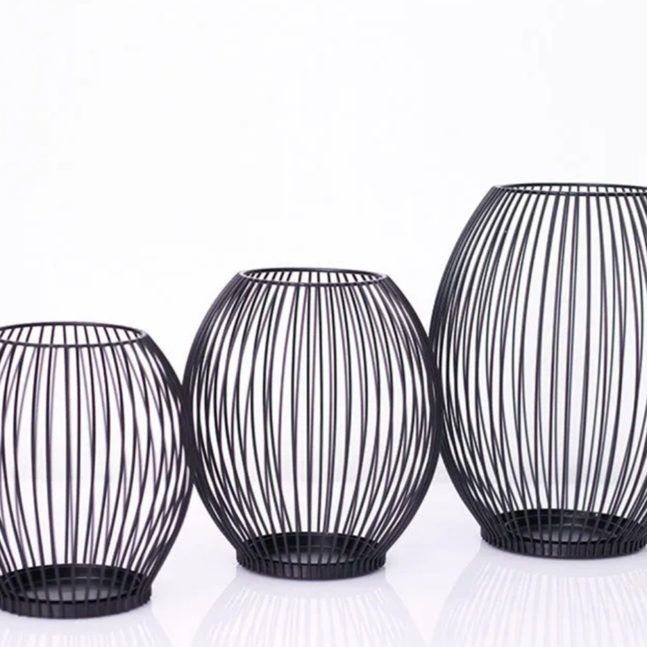 GlowIron Eleganter Eisen-Kerzenhalter | Moderner Kerzenständer | Dekoration für Zuhause