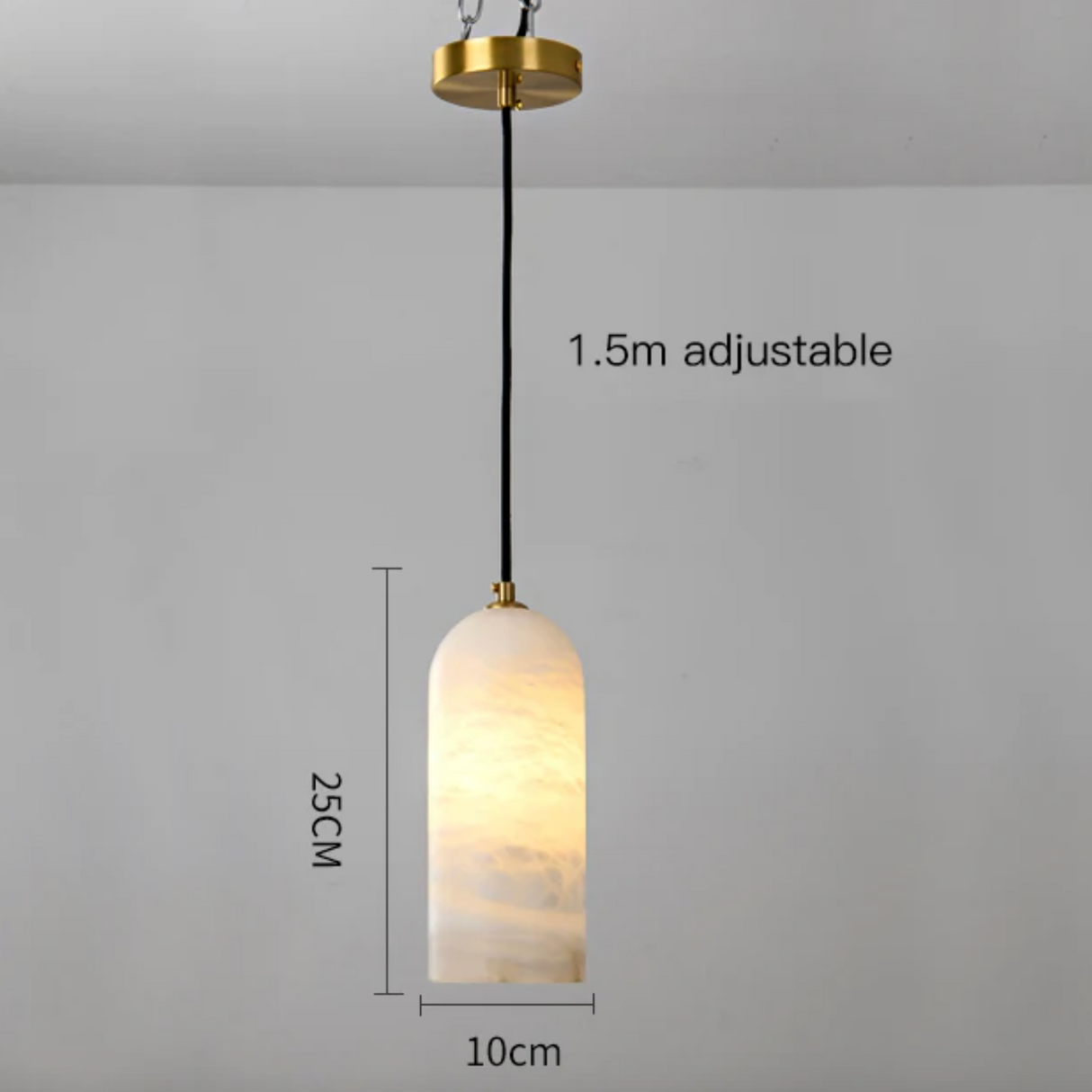 LustreStone Marmor-Pendelleuchte | Minimalistisches Design | Luxuriöse Hängelampe | Elegante Beleuchtung