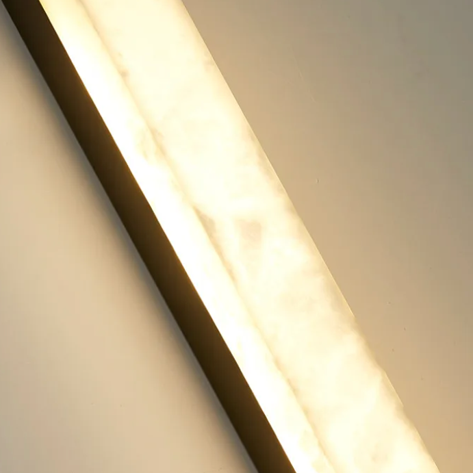 IllumaStone Marmor LED Wandlicht | Stilvolle Streifenleuchte | Modernes & Luxuriöses Design | Dekorative Beleuchtung