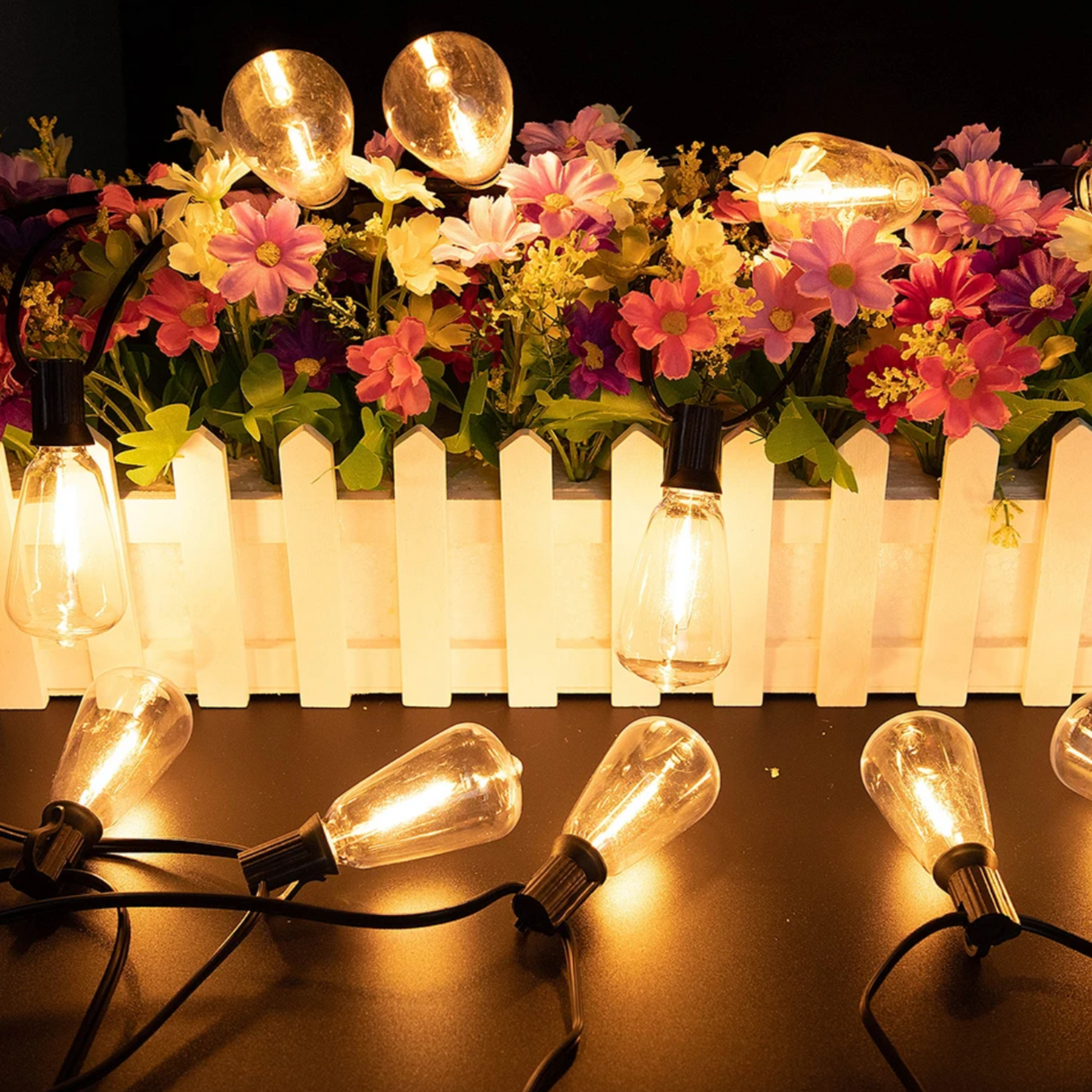 GlowTough Outdoor Lichterkette | Bruchsichere LED Lichter | Wasserdicht | Dekor für Garten & Terrasse