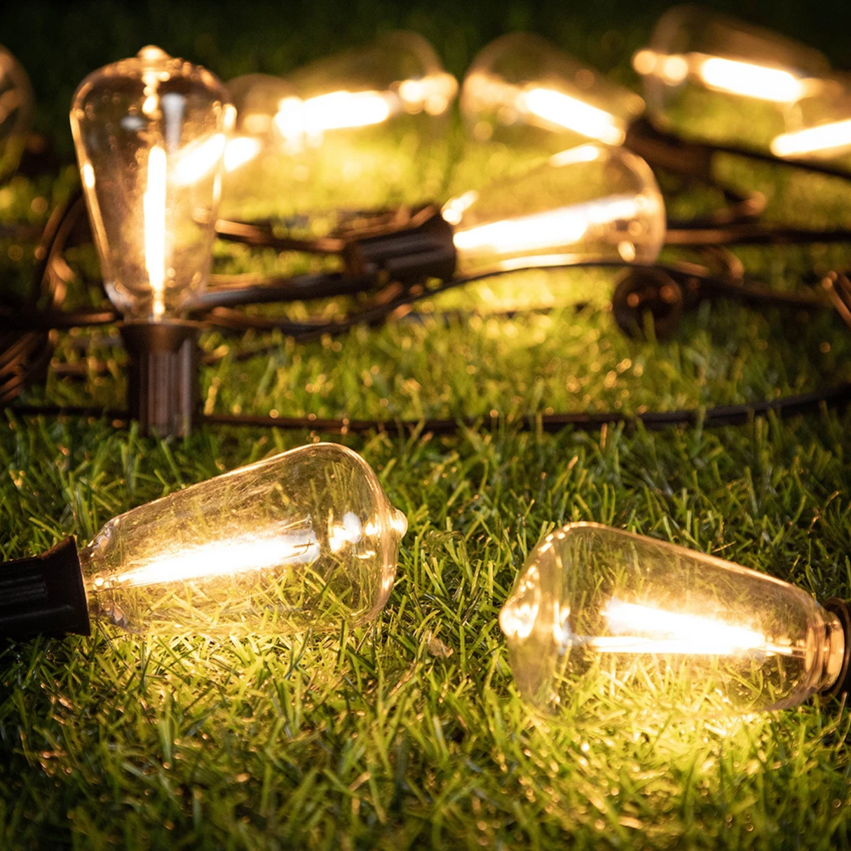 GlowTough Outdoor Lichterkette | Bruchsichere LED Lichter | Wasserdicht | Dekor für Garten & Terrasse