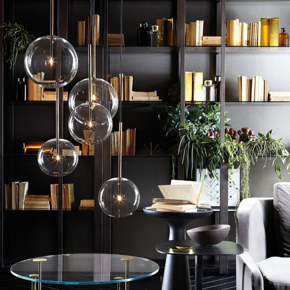 CrystalHollow Glas Pendelleuchte | Elegantes Design | Dimmbares Licht | Stilvolle Beleuchtung für Zuhause