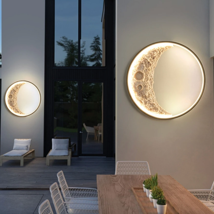 LunaArc Halbmond-Wandleuchte | LED Stimmungslicht | Dekorative Beleuchtung für Zuhause