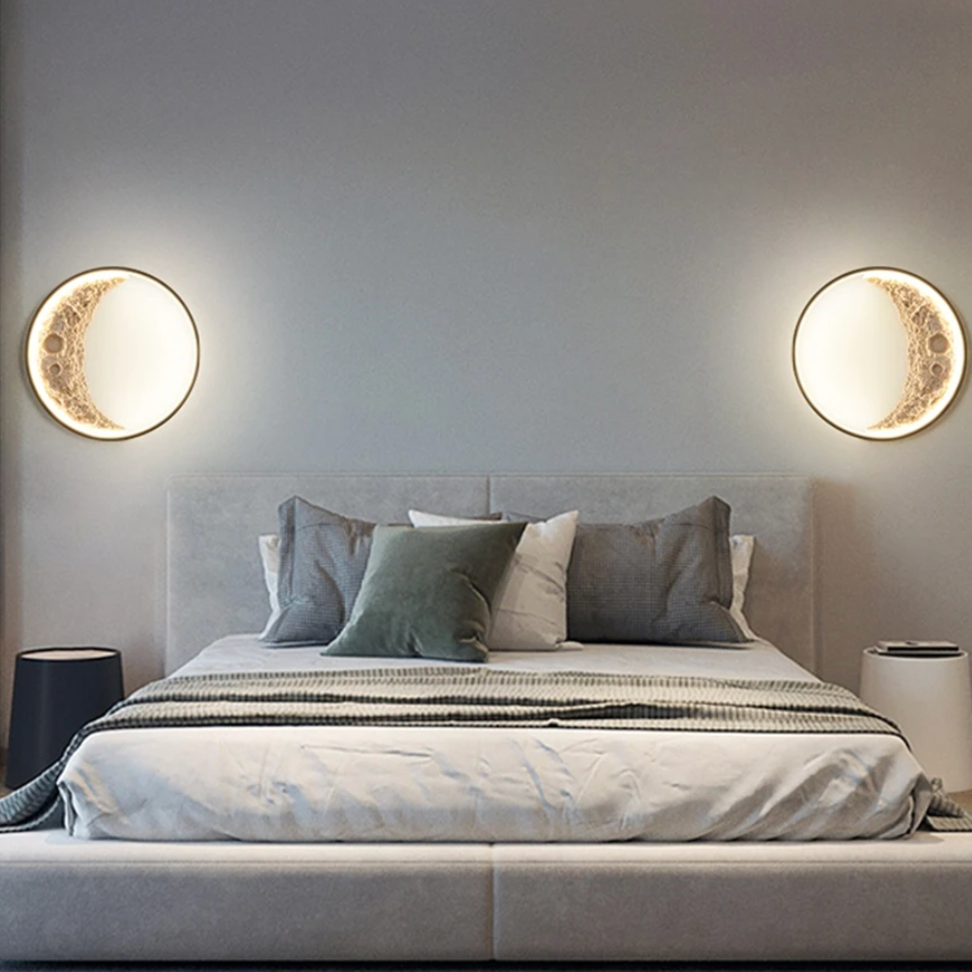 LunaArc Halbmond-Wandleuchte | LED Stimmungslicht | Dekorative Beleuchtung für Zuhause