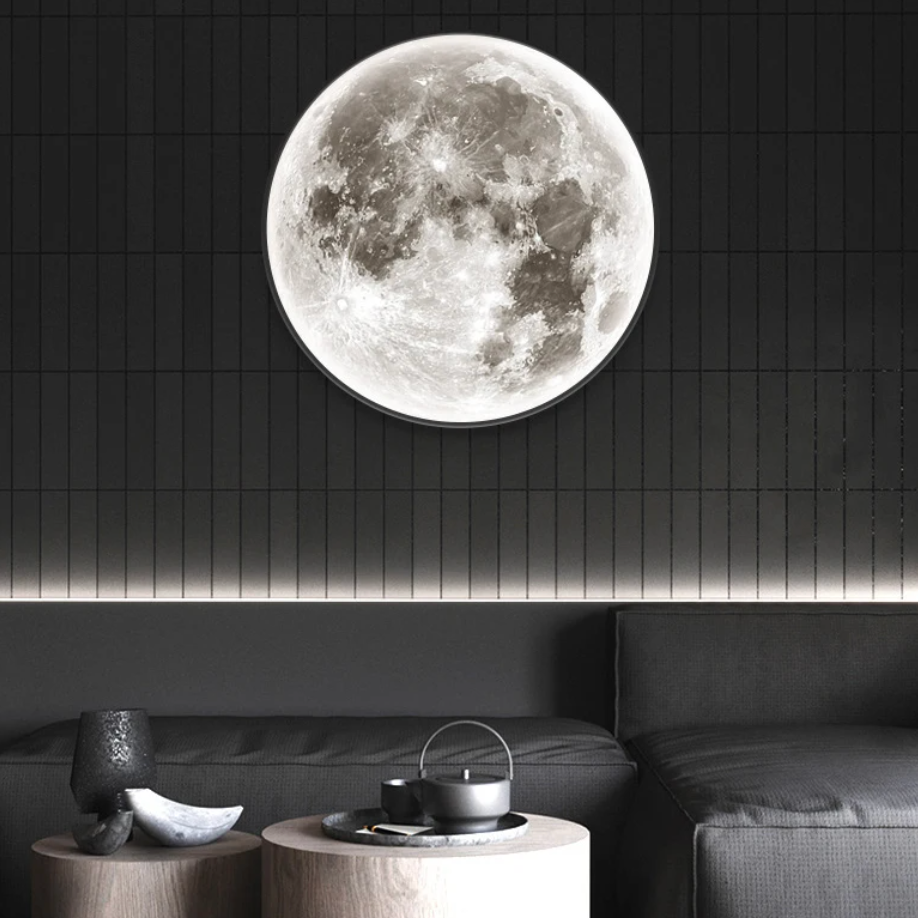 MoonGlow Erntemond-Wandleuchte | LED Stimmungslicht | Mondlicht für Zuhause | Dekorative Beleuchtung