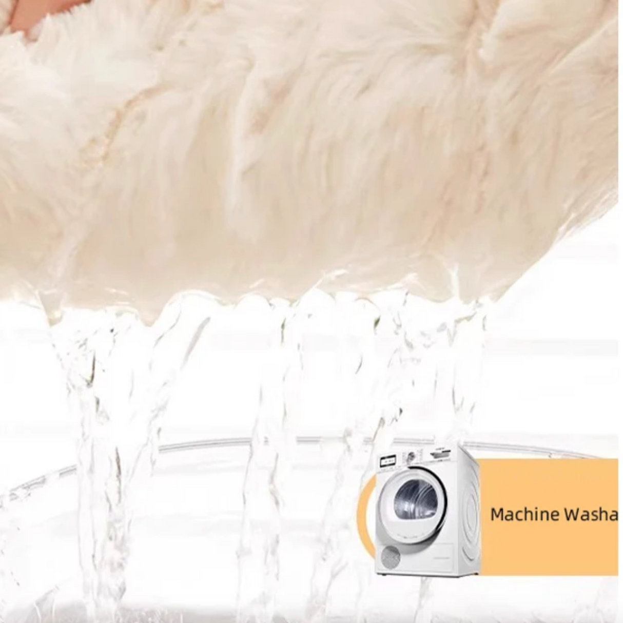 VeluLux Ultraweiches Kaninchenfell Teppich | Kunstfell | Wohnaccessoire | Luxuriöser Komfort