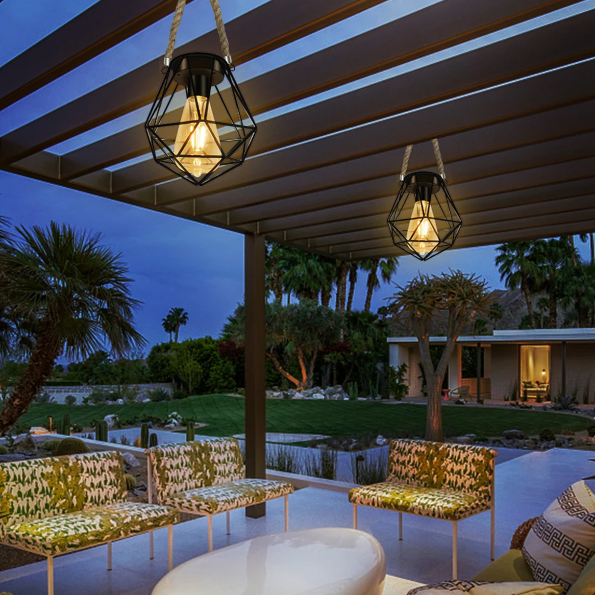 LunaForm Solar Geometrische Laterne | LED-Außenbeleuchtung | Nachhaltig & Stilvoll | Deko für Garten & Terrasse